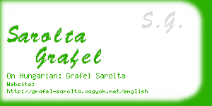 sarolta grafel business card